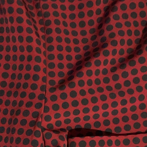 Zara Polka dot pants red and black S - Picture 5 of 6